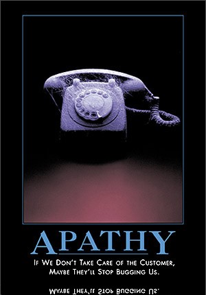 apathy by admin in Demotivational posters