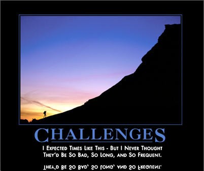 challenges by admin in Demotivational posters