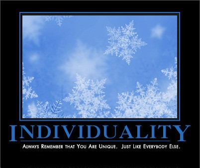 individuality by admin in Demotivational posters