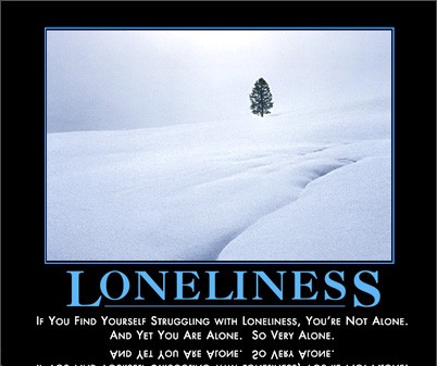 loneliness by admin in Demotivational posters