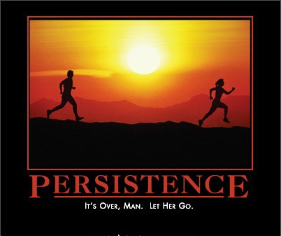 persistence by admin in Demotivational posters