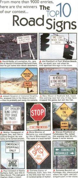 roadsigns by admin in Funny Pictures