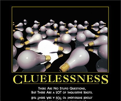 cluelessness by admin in Demotivational posters