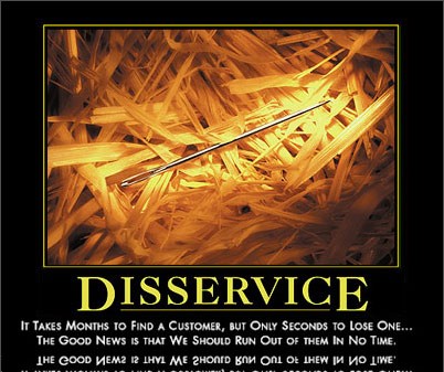 disservice by admin in Demotivational posters
