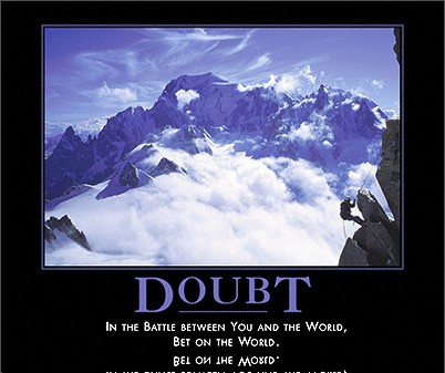 doubt by admin in Demotivational posters