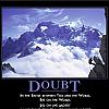 doubt by admin in Demotivational posters
