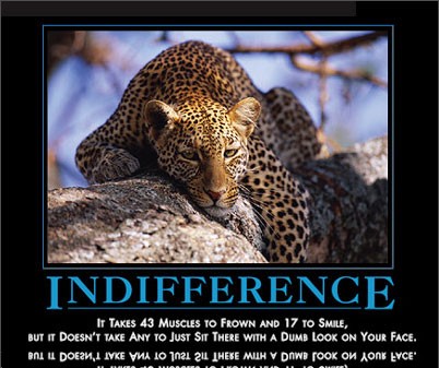 indifference by admin in Demotivational posters